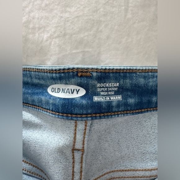 Old Navy Denim - Old Navy Rockstar Super Skinny High Rise Built in Warmth